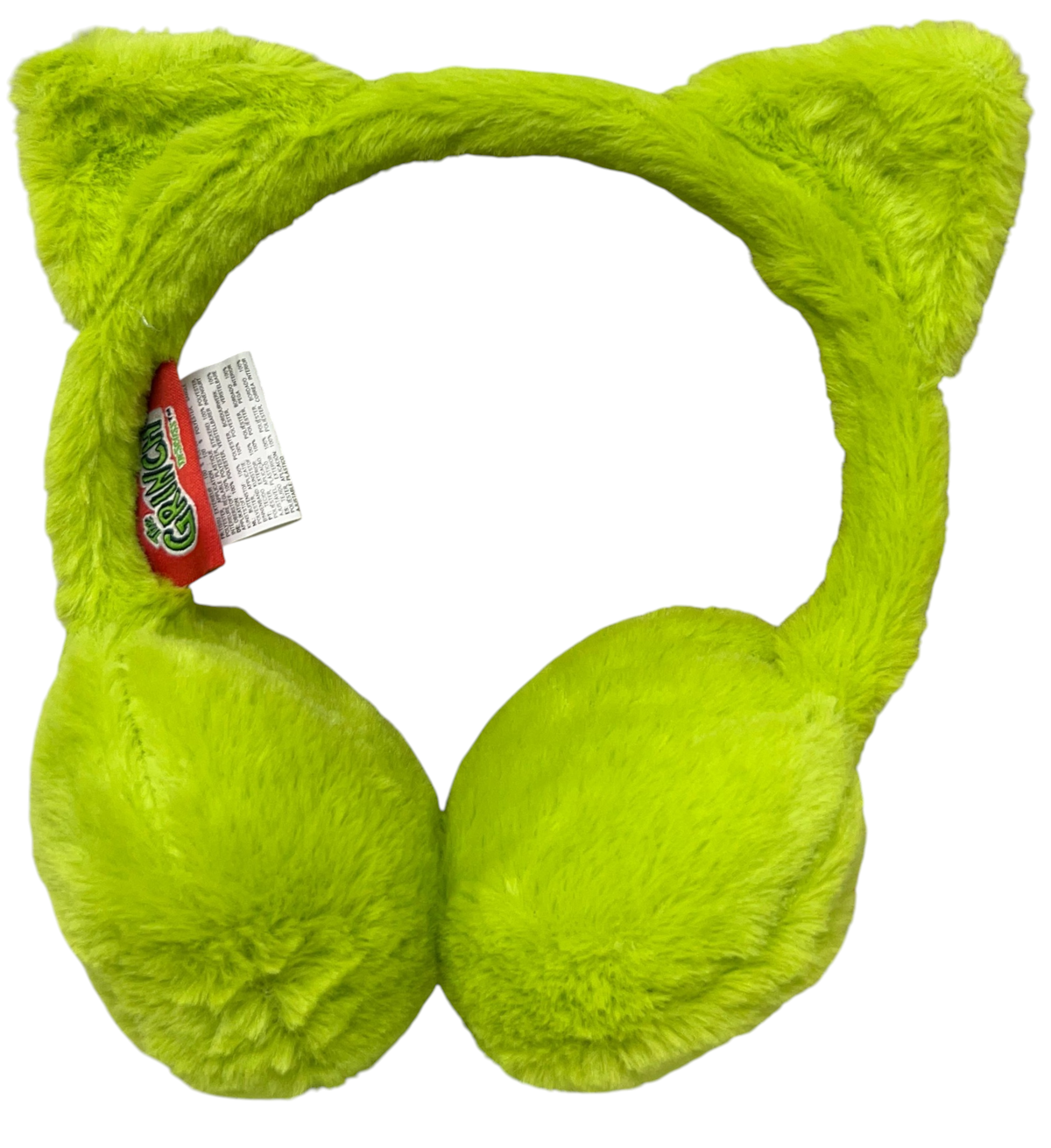 Paraorecchie Peluche il Grinch con Dettaglio 3d Morbide Cuffie per Bambini - E13940mc