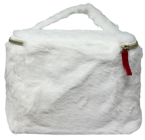 Beauty Case Hello Kitty Sanrio in Soffice Peluche Morbida Trousse con Dettagli Ricamati- H13934mc