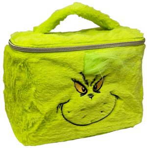 Beauty Case il Grinch in Soffice Peluche Morbida Trousse con Dettagli Ricamati- E13937mc