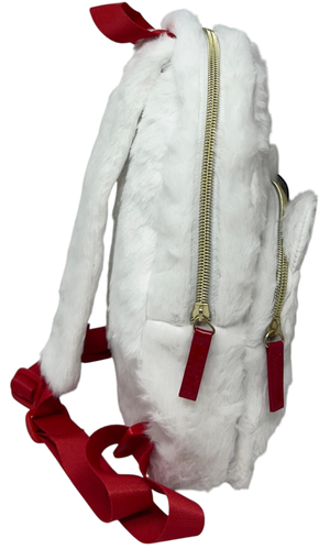 Zainetto da Passeggio Hello Kitty Sanrio in Peluche Borsa 28 CM con Dettagli 3d e Ricamati - H13925mc