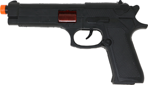 Pistola Giocattolo Nera 23 CM Accessorio Travestimento Carnevale Cosplay Feste in Maschera - 18887