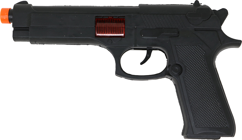 Pistola Giocattolo Nera 23 CM Accessorio Travestimento Carnevale Cosplay Feste in Maschera - 18887