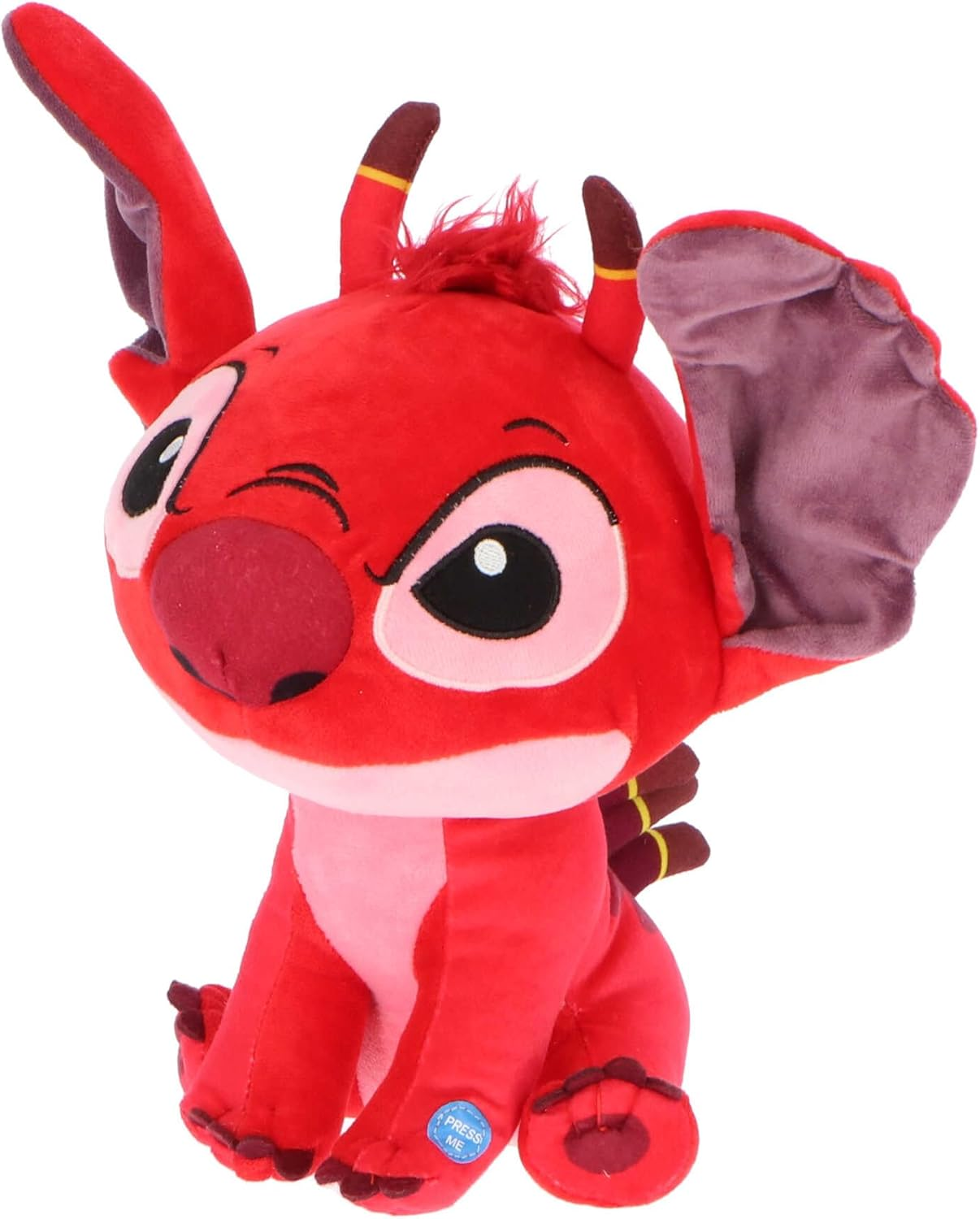 Peluche Leroy Lilo & Stitch Rosso Morbido Pupazzo DISNEY 30 CM con Suono - Dcl9350-12
