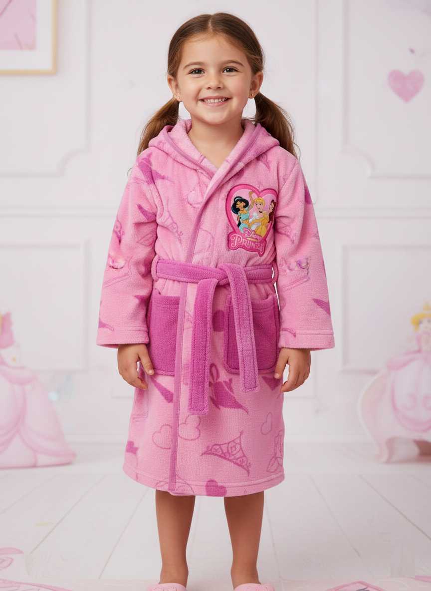 Vestaglia Principesse DISNEY in Morbido e Caldo Coral Fleece Giacca da Camera - Je13653ad