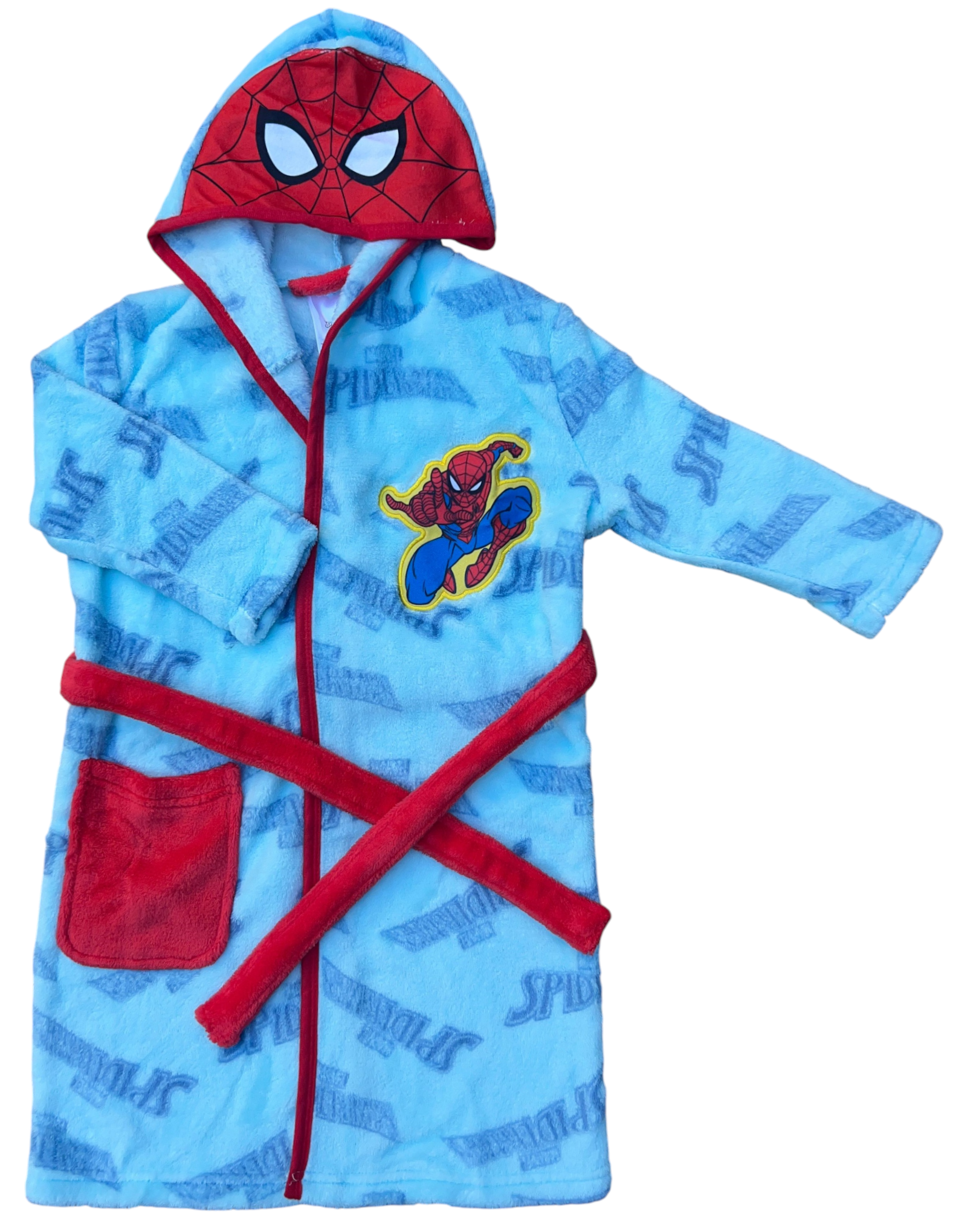 Vestaglia Spiderman MARVEL in Morbido e Caldo Coral Fleece Giacca da Camera - Je13665ad