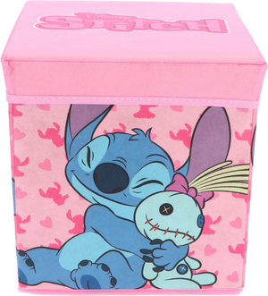 Pouf Contenitore Stitch Scrump DISNEY Multifunzione Porta Oggetti per Sedersi 30 CM - Lil24-4313