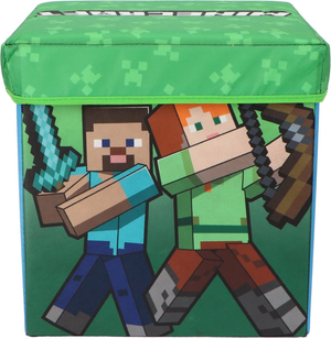 Pouf Minecraft Contenitore Multifunzione Porta Oggetti per Sedersi 30 CM - Mnc24-4328