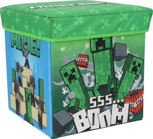 Pouf Minecraft Contenitore Multifunzione Porta Oggetti per Sedersi 30 CM - Mnc24-4328