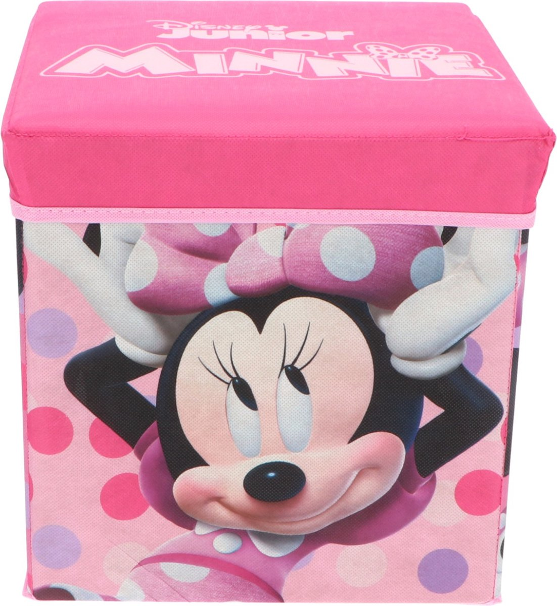 Pouf Minnie DISNEY Contenitore Multifunzione Porta Oggetti per Sedersi 30 CM - Min24-4307