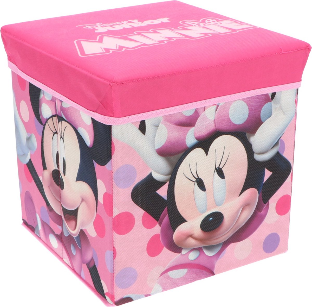 Pouf Minnie DISNEY Contenitore Multifunzione Porta Oggetti per Sedersi 30 CM - Min24-4307