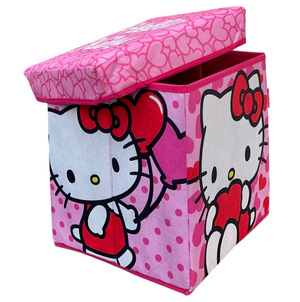 Pouf Hello Kitty Sanrio Contenitore Multifunzione Porta Oggetti per Sedersi 30 CM - Hk37-6126