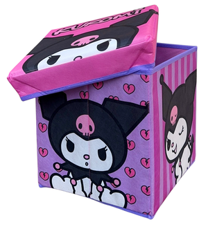 Pouf Kuromi Sanrio Contenitore Multifunzione Porta Oggetti per Sedersi 30 CM - Hk37-6125