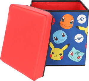 Pouf Pokémon Pikachu Contenitore Multifunzione Porta Oggetti per Sedersi 30 CM - Pok24-4381
