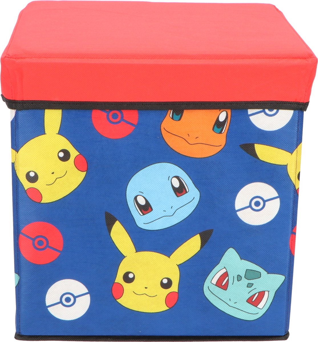 Pouf Pokémon Pikachu Contenitore Multifunzione Porta Oggetti per Sedersi 30 CM - Pok24-4381