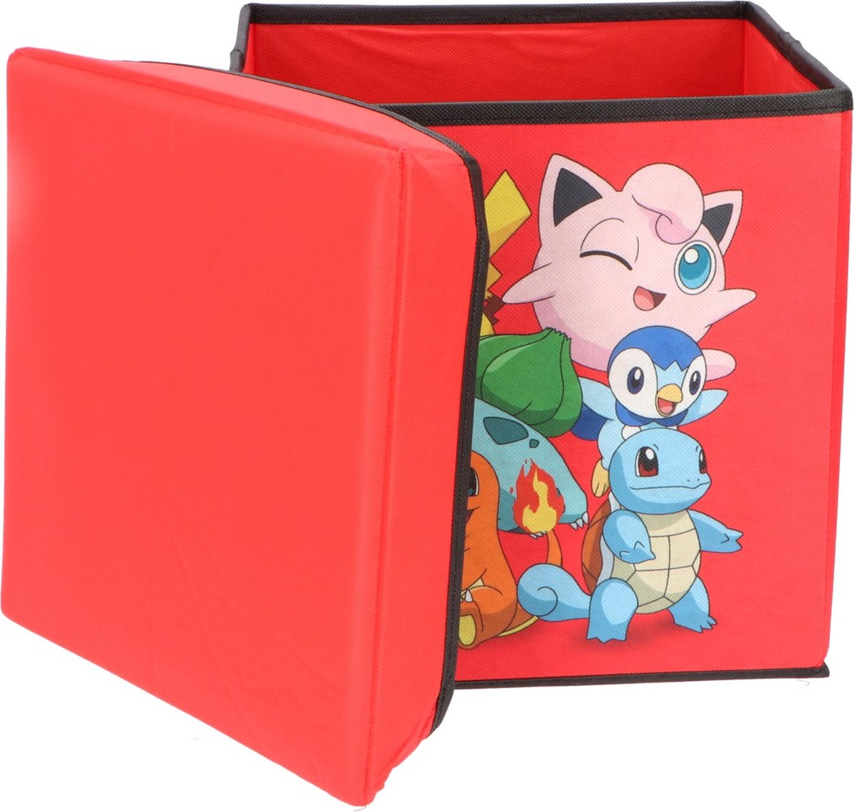 Pouf Pokémon Pokéball Contenitore Multifunzione Porta Oggetti per Sedersi 30 CM - Pok24-4382