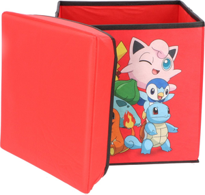 Pouf Pokémon Pokéball Contenitore Multifunzione Porta Oggetti per Sedersi 30 CM - Pok24-4382