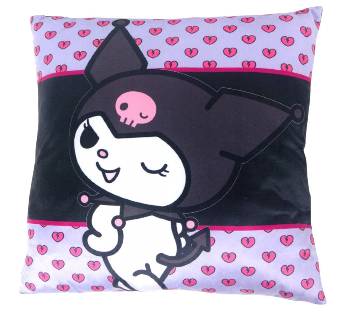 Cuscino Kuromi Sanrio in Tessuto Double-Face Accessorio Decorativo Cameretta - Hk36-5306
