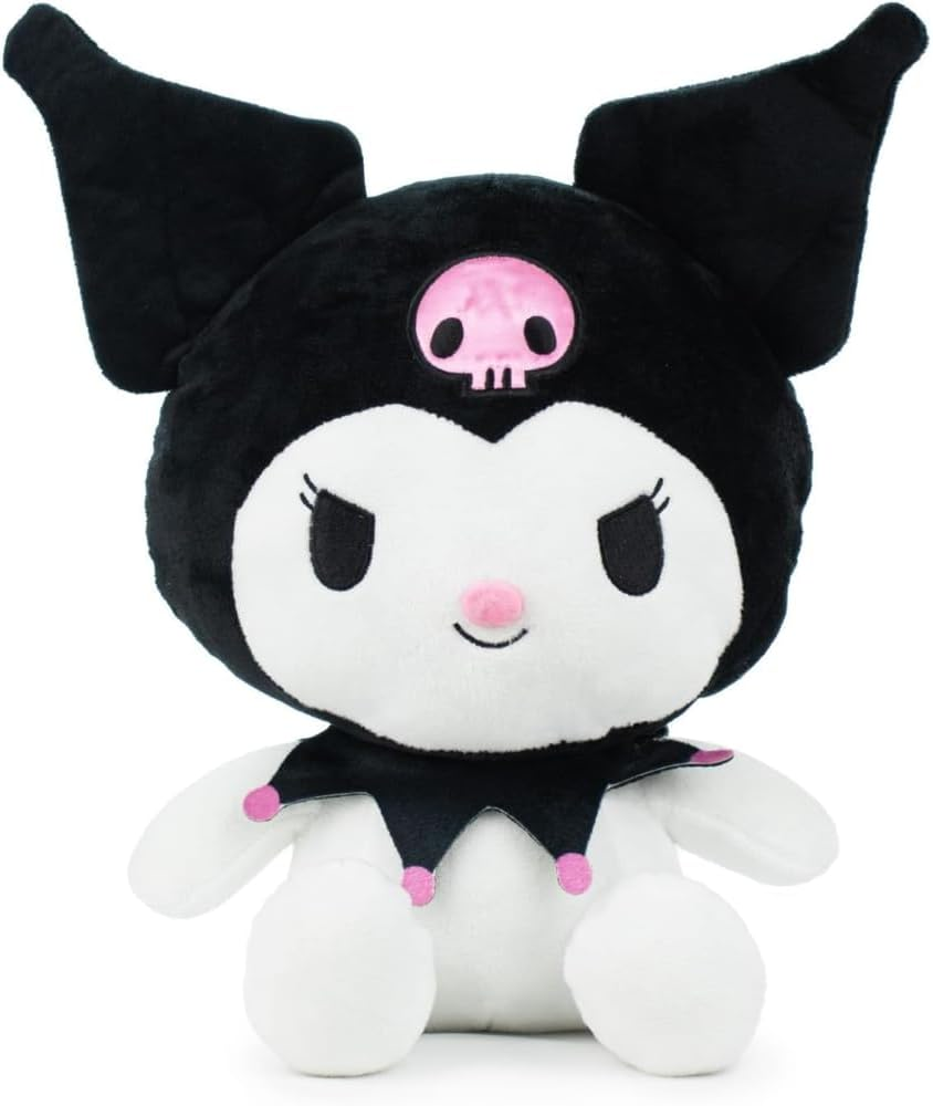 Peluche Kuromi Sanrio Morbido Pupazzo 25 CM in Fibra Riciclata - 760024322/kuromi