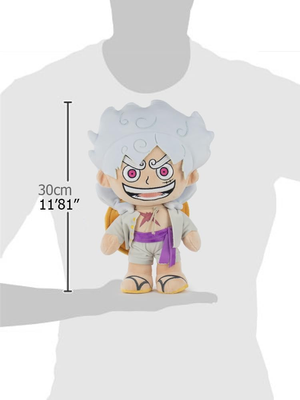 Peluche Luffy Gear 5 Morbido Pupazzo One Piece 30 CM in Fibra Riciclata - 16002682