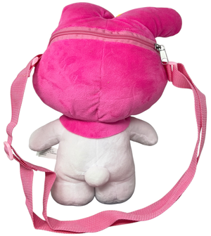 Borsetta in Peluche My Melody Sanrio con Tracolla Regolabile Accessorio da Passeggio Bambini- 6287