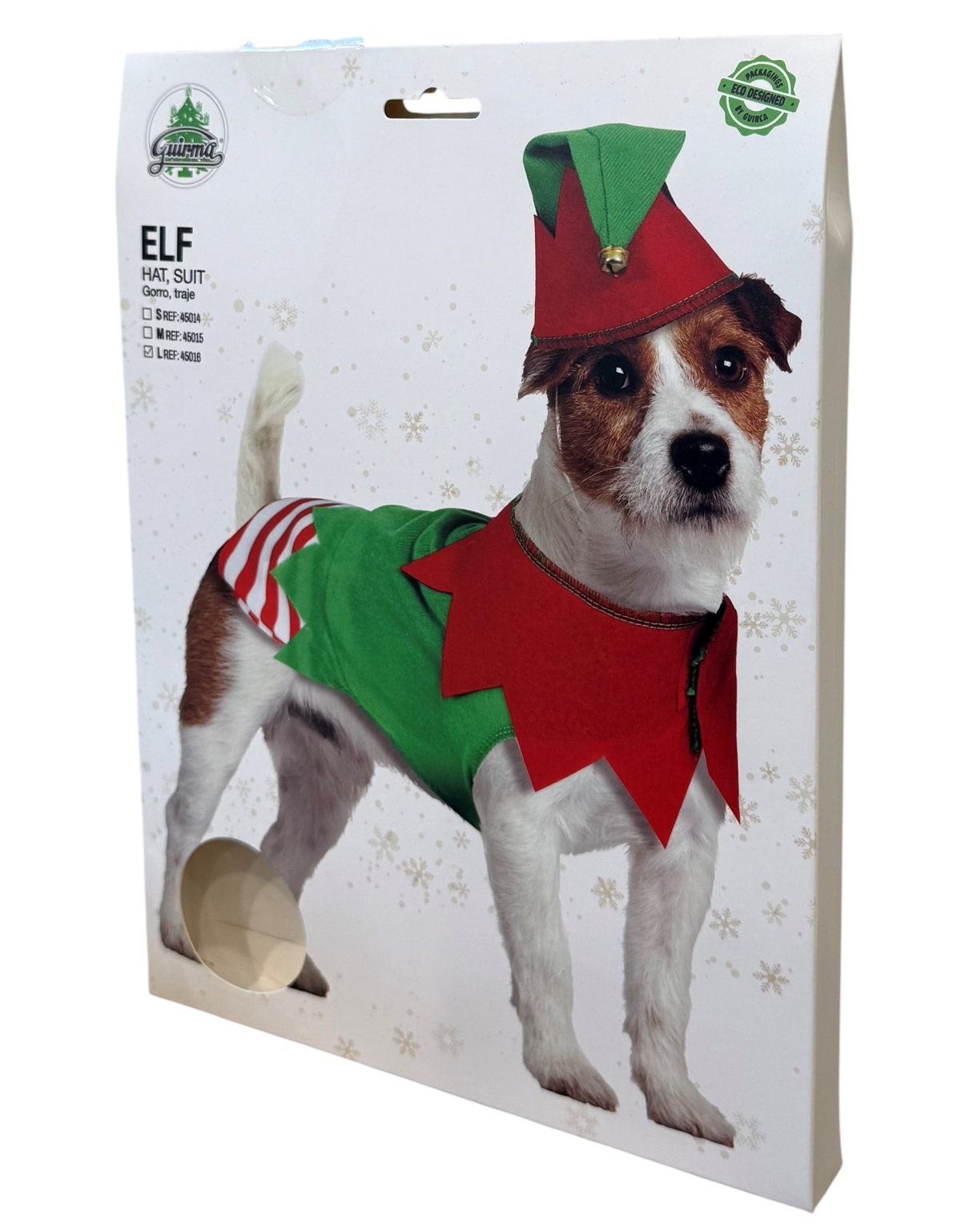 Travestimento da Elfo per Cani Pettorina e Cappellino con Campanellina - 4501