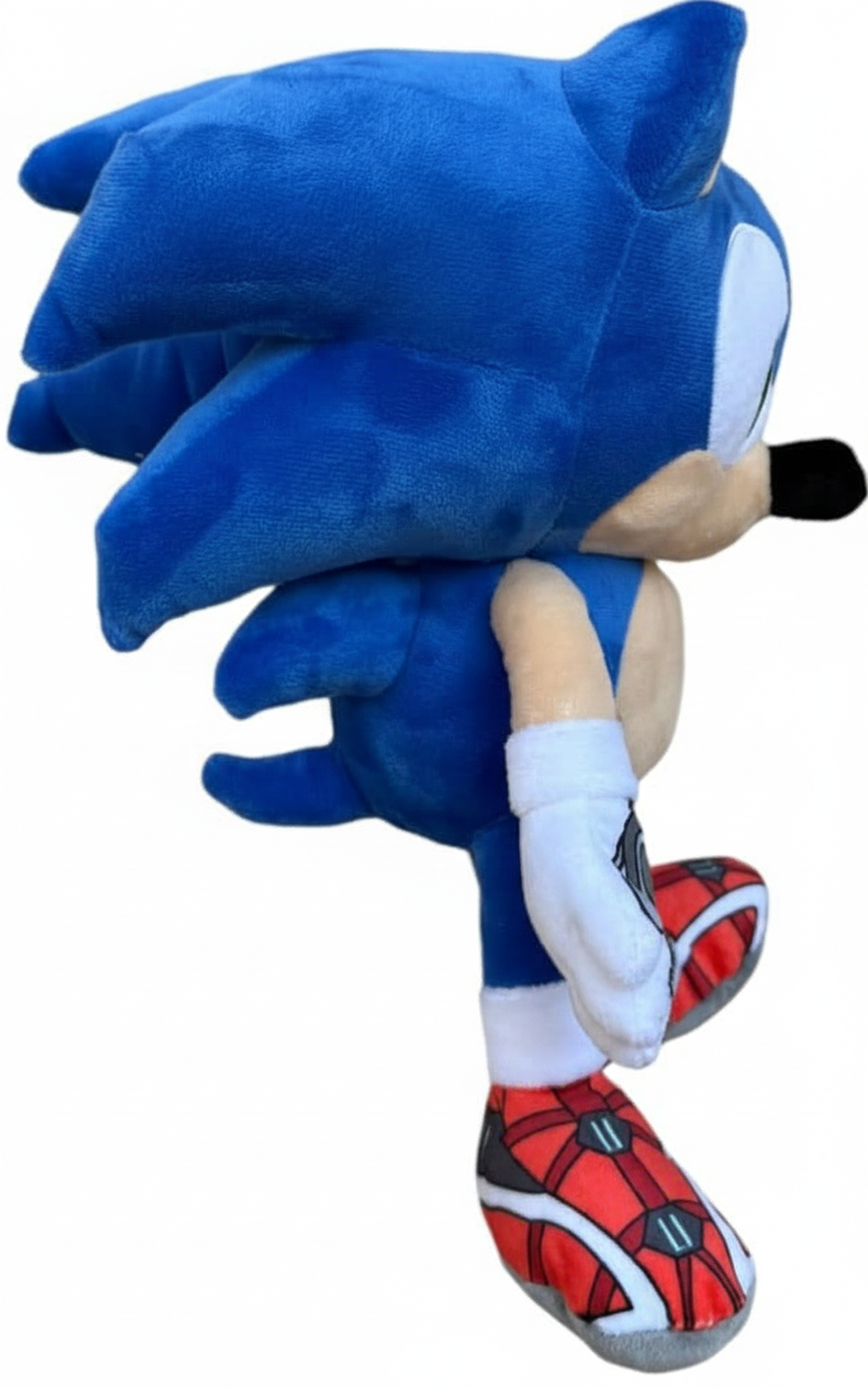 Peluche Sonic Prime Morbido Pupazzo 39 CM con Laccetto Riccio Blu Supersonico - Pts242562a/39