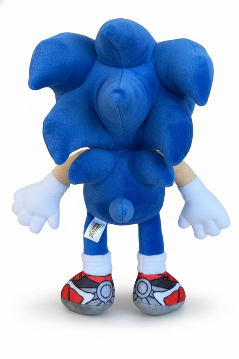 Peluche Sonic Prime Morbido Pupazzo 39 CM con Laccetto Riccio Blu Supersonico - Pts242562a/39
