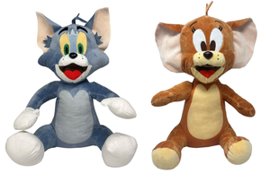 Peluche Tom & Jerry Gatto e Topo Pupazzi 28 Cm. Due Pezzi - 760018953