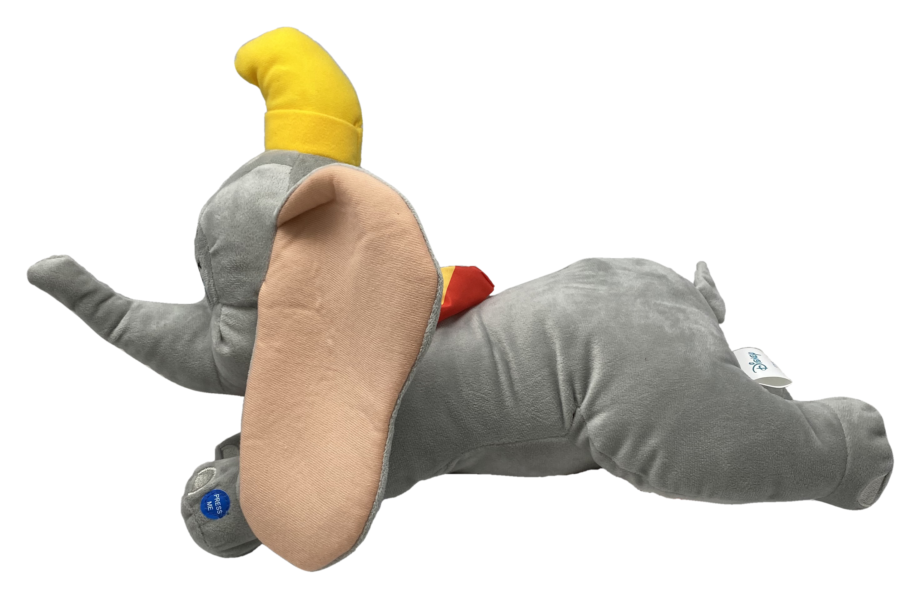 Peluche Dumbo DISNEY con Suono Morbido Pupazzo Elefante Sdraiato 20 CM in Fibra Riciclata - Dcl9359-2