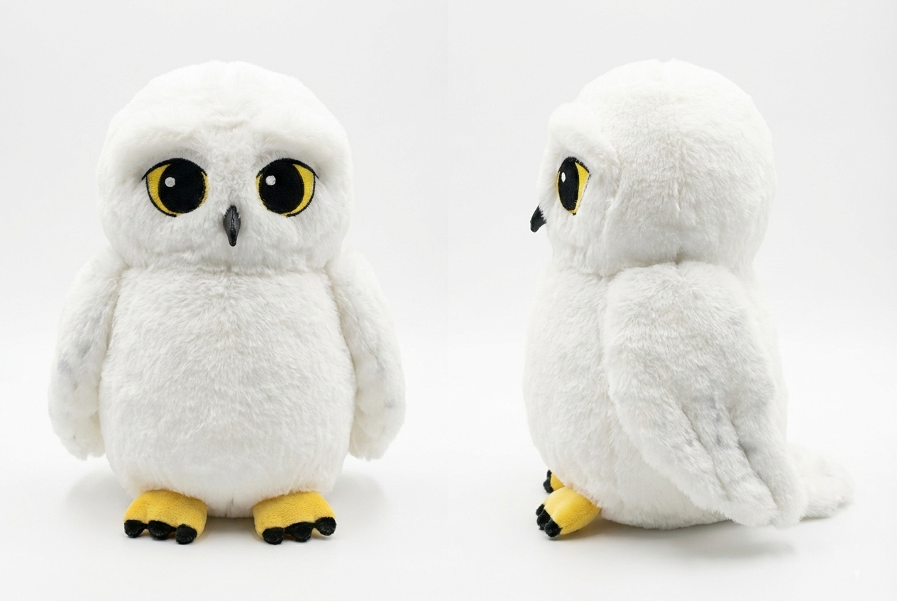 Peluche Edvige Harry Potter Morbido Pupazzo 25 CM Civetta Delle Nevi - 760025453