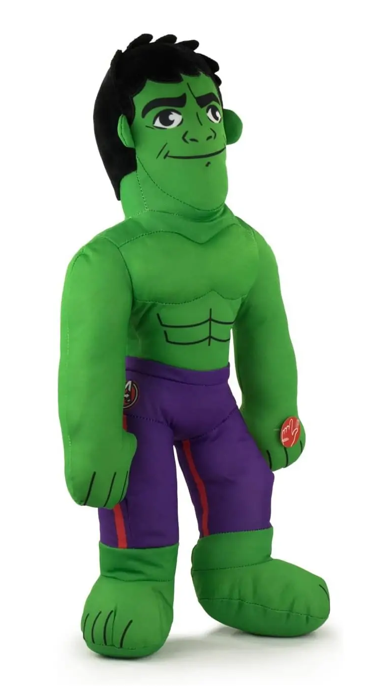 Peluche Hulk MARVEL Morbido Pupazzo 38 CM con Suono in Fibra Riciclata - 760021697