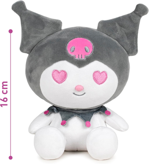 Peluche Kuromi Sanrio Morbido Pupazzo 16 CM in Fibra Riciclata - 760025752/2