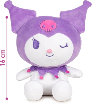 Peluche Kuromi Sanrio Morbido Pupazzo 16 CM in Fibra Riciclata - 760025752/3