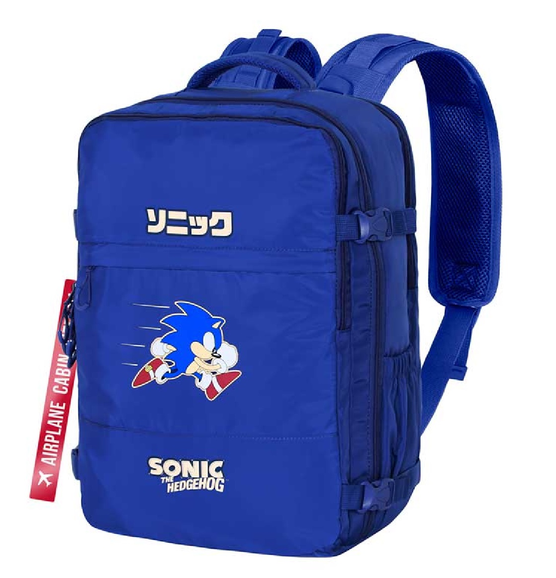 Zaino da Viaggio Sonic the Hedgehog 40 CM Bagaglio a Mano da Cabina Adattabile a Trolley - 07959