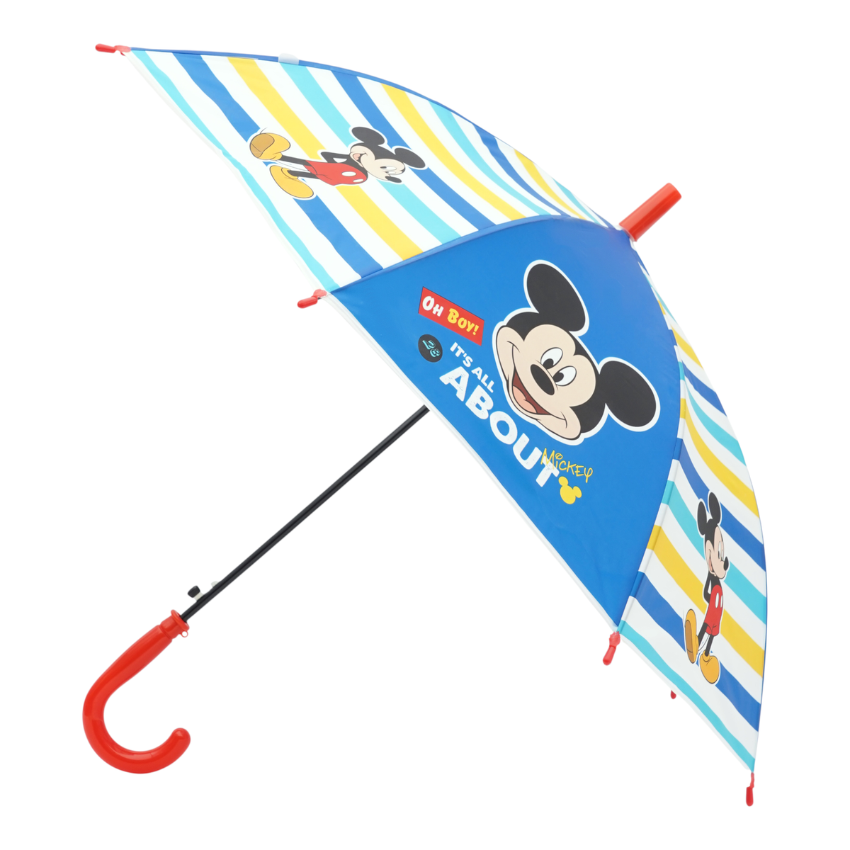 Ombrello Topolino DISNEY Apertura Automatica Manico Ergonomico Accessorio per la Pioggia Bambini