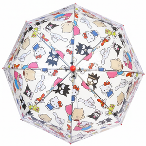 Ombrello a Cupola Hello Kitty & Friends Sanrio Apertura Automatica Manico Ergonomico Accessorio per la Pioggia Bambini