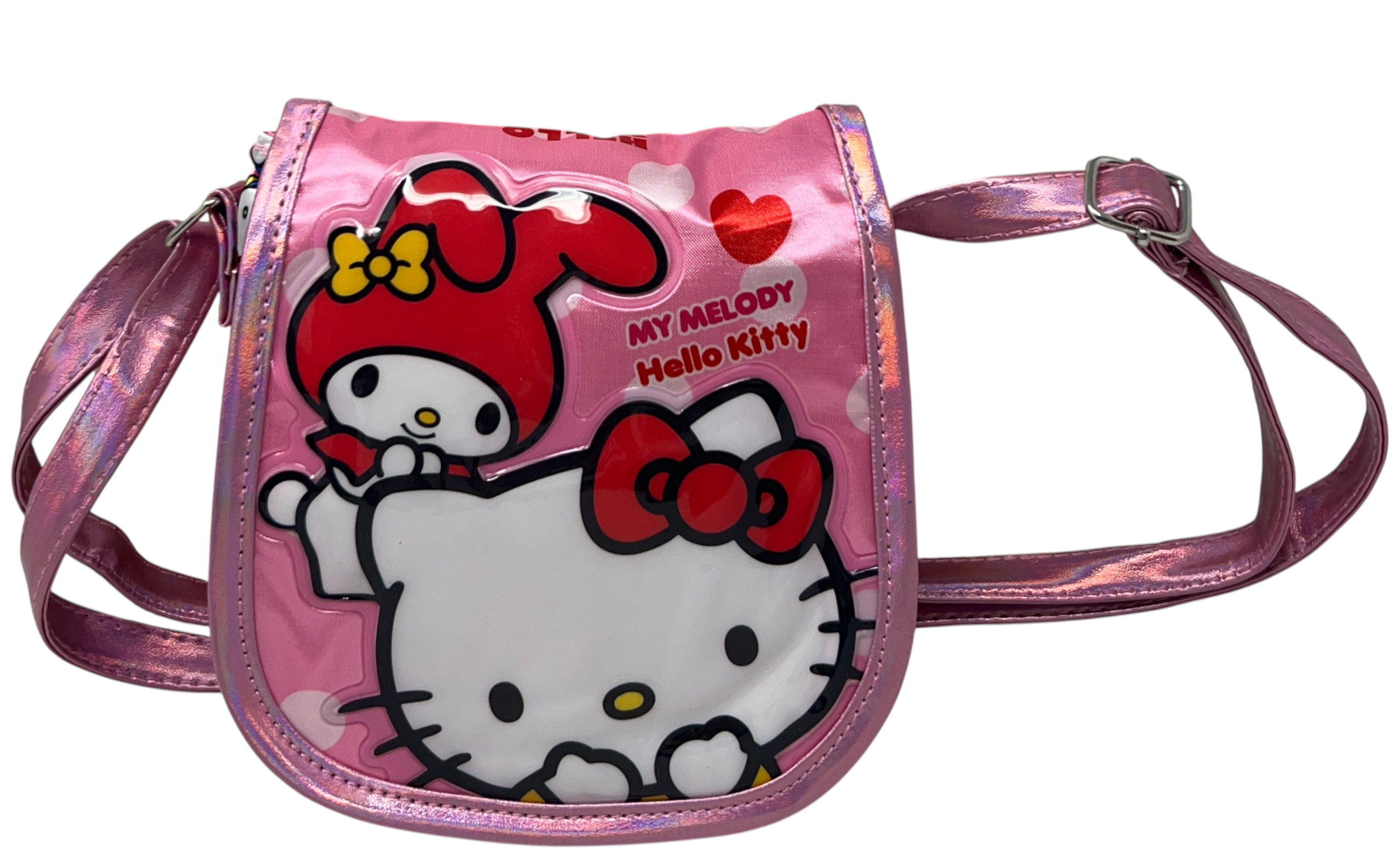Borsa Passeggio Hello Kitty My Melody Sanrio Borsetta 17 CM con Tracolla Regolabile- 09234