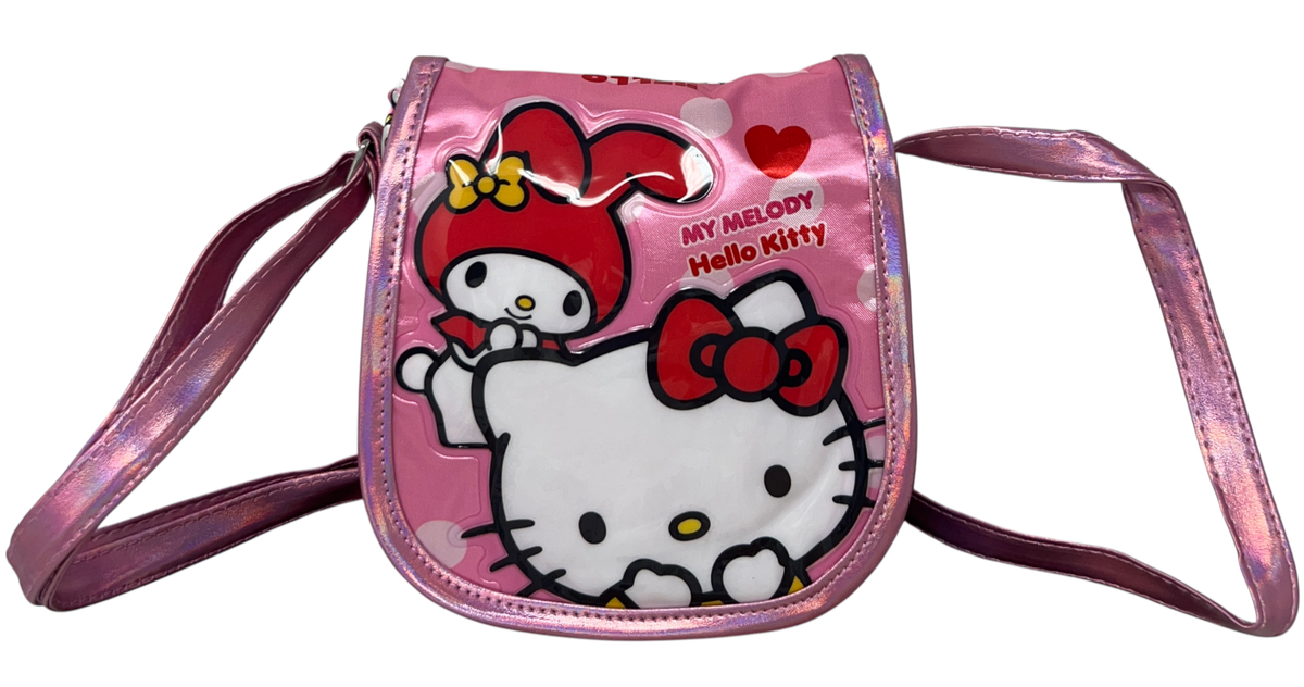Borsa Passeggio Hello Kitty My Melody Sanrio Borsetta 17 CM con Tracolla Regolabile- 09234