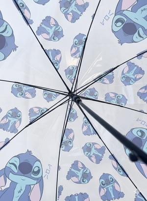 Ombrello a Cupola Stitch DISNEY Apertura Automatica Accessorio per la Pioggia Adulto