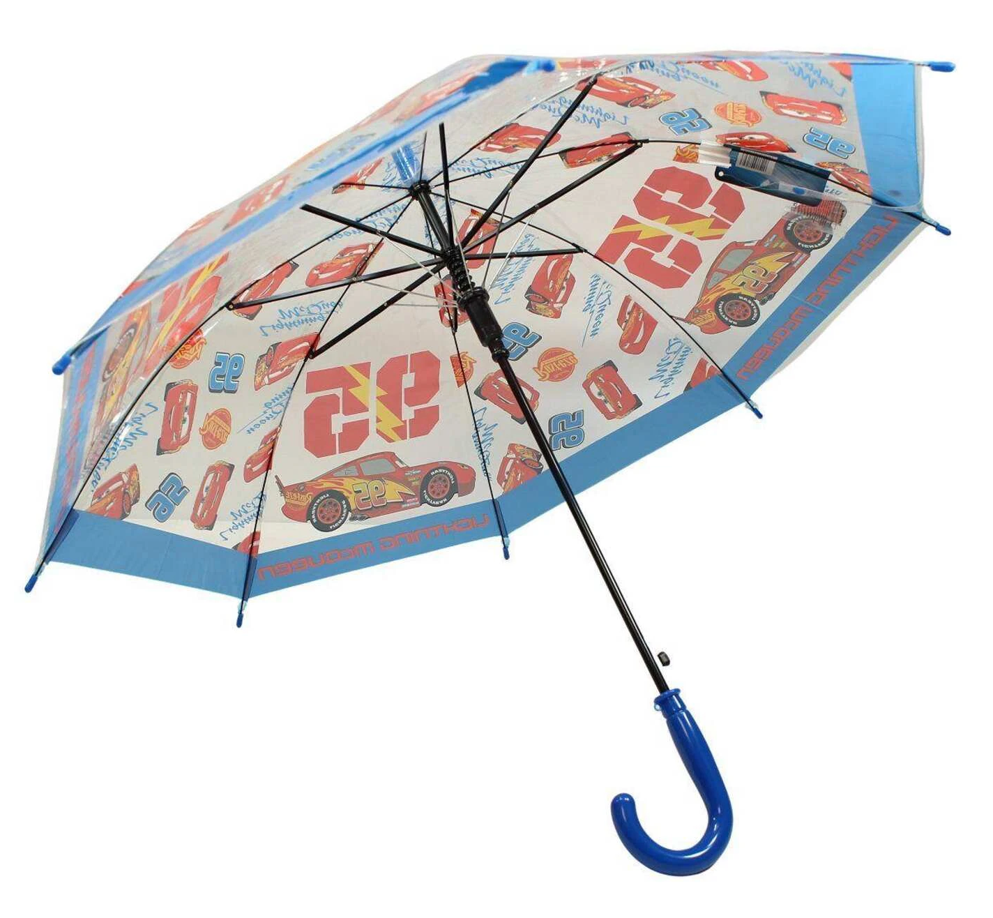 Ombrello Cars DISNEY Apertura Automatica Manico Ergonomico Accessorio per la Pioggia Bambini