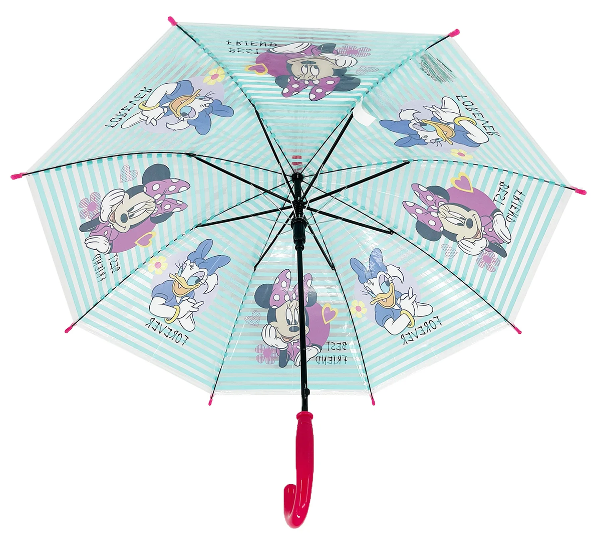 Ombrello Minnie DISNEY Apertura Automatica Manico Ergonomico Accessorio per la Pioggia Bambini