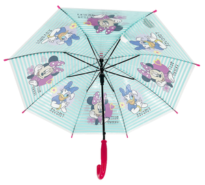 Ombrello Minnie DISNEY Apertura Automatica Manico Ergonomico Accessorio per la Pioggia Bambini