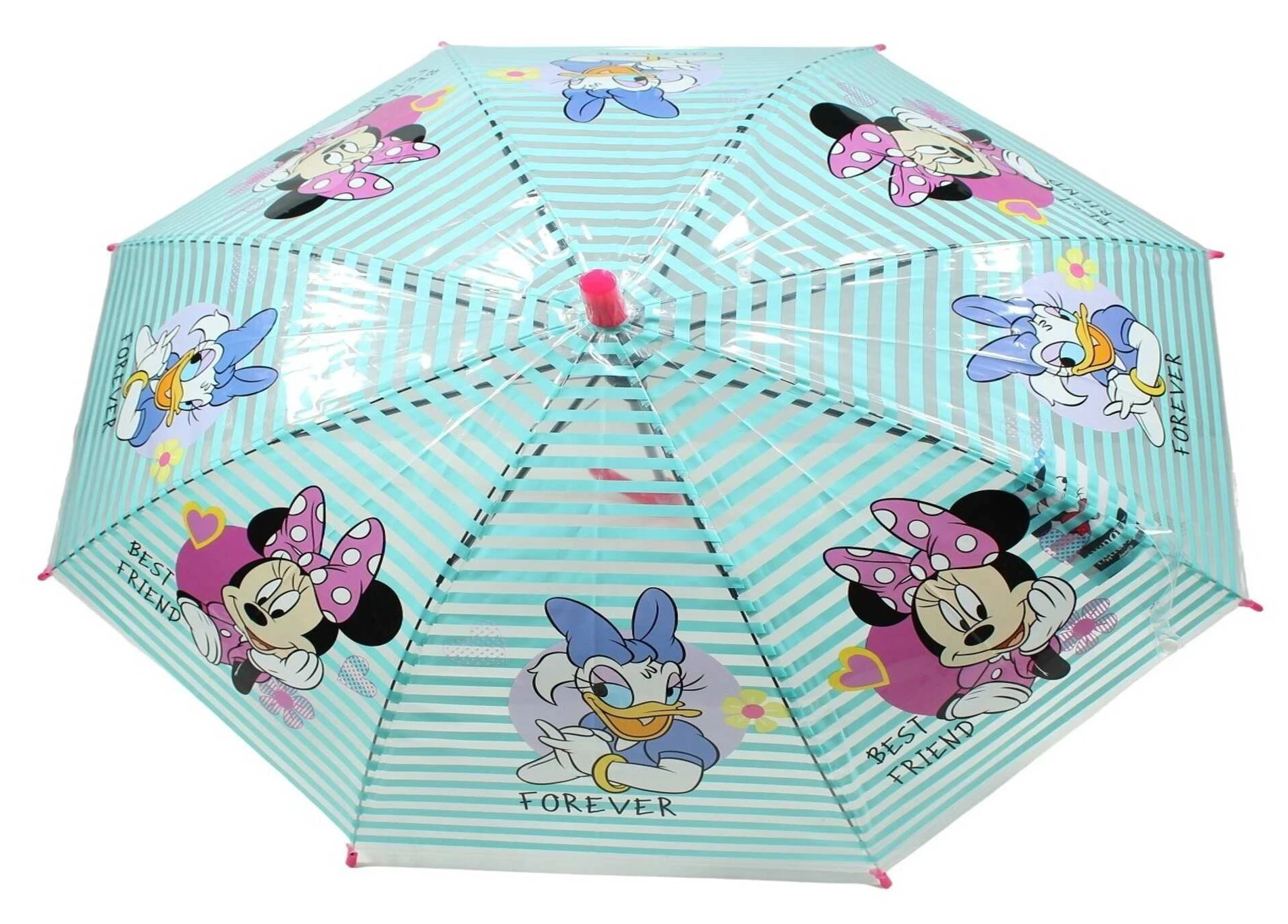 Ombrello Minnie DISNEY Apertura Automatica Manico Ergonomico Accessorio per la Pioggia Bambini