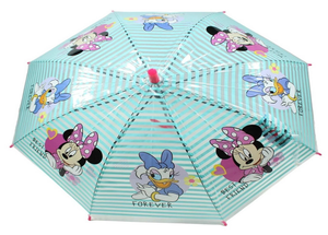Ombrello Minnie DISNEY Apertura Automatica Manico Ergonomico Accessorio per la Pioggia Bambini