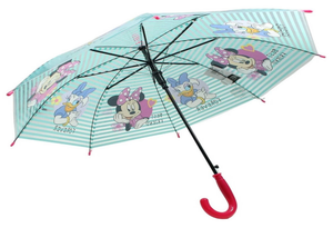 Ombrello Minnie DISNEY Apertura Automatica Manico Ergonomico Accessorio per la Pioggia Bambini
