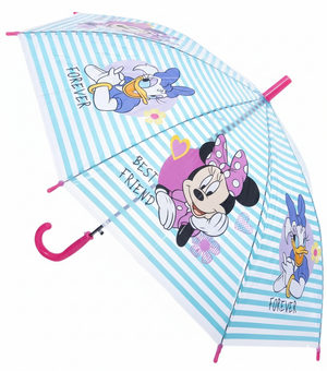 Ombrello Minnie DISNEY Apertura Automatica Manico Ergonomico Accessorio per la Pioggia Bambini