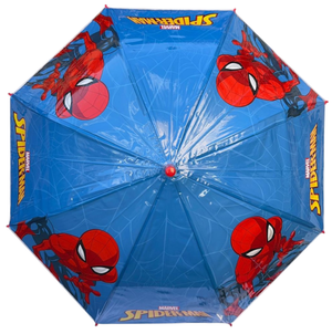 Ombrello Spiderman MARVEL Apertura Automatica Manico Ergonomico Accessorio per la Pioggia Bambini