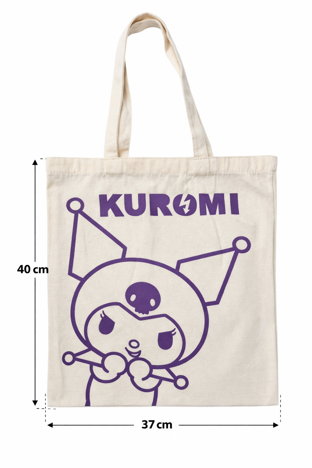Borsa in Tela Riutilizzabile Kuromi Sanrio Borsa Shopper Multifunzione - Nw1425