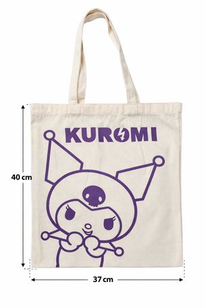 Borsa in Tela Riutilizzabile Kuromi Sanrio Borsa Shopper Multifunzione - Nw1425
