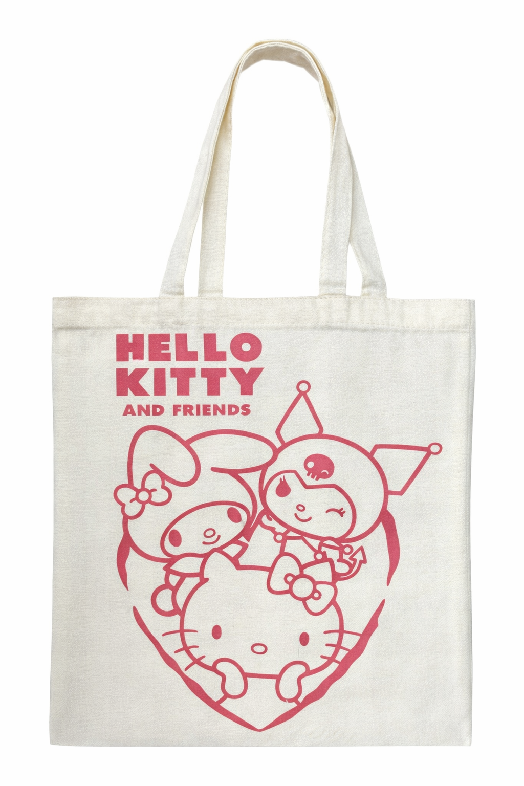 Borsa in Tela Riutilizzabile Hello Kitty Sanrio Borsa Shopper Multifunzione - Nw1426